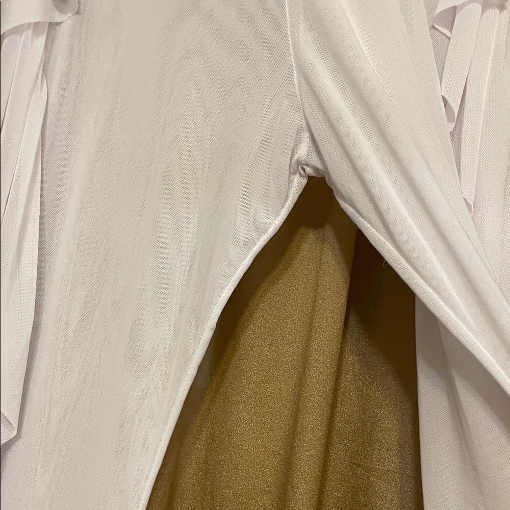 White Ruffled Pants - Picture 6 of 9